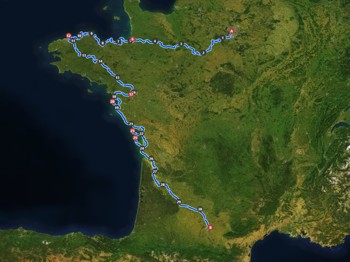 2021  |  Véloscénie / Bretagne / Vélodyssée Nord / Canal latéral à la Garonne (2/2)